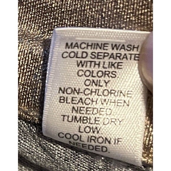 NWT EST 1946 DENIM Gold Metalic Skinny Mid-Rise Pants Women's Size 16 - Picture 8 of 8